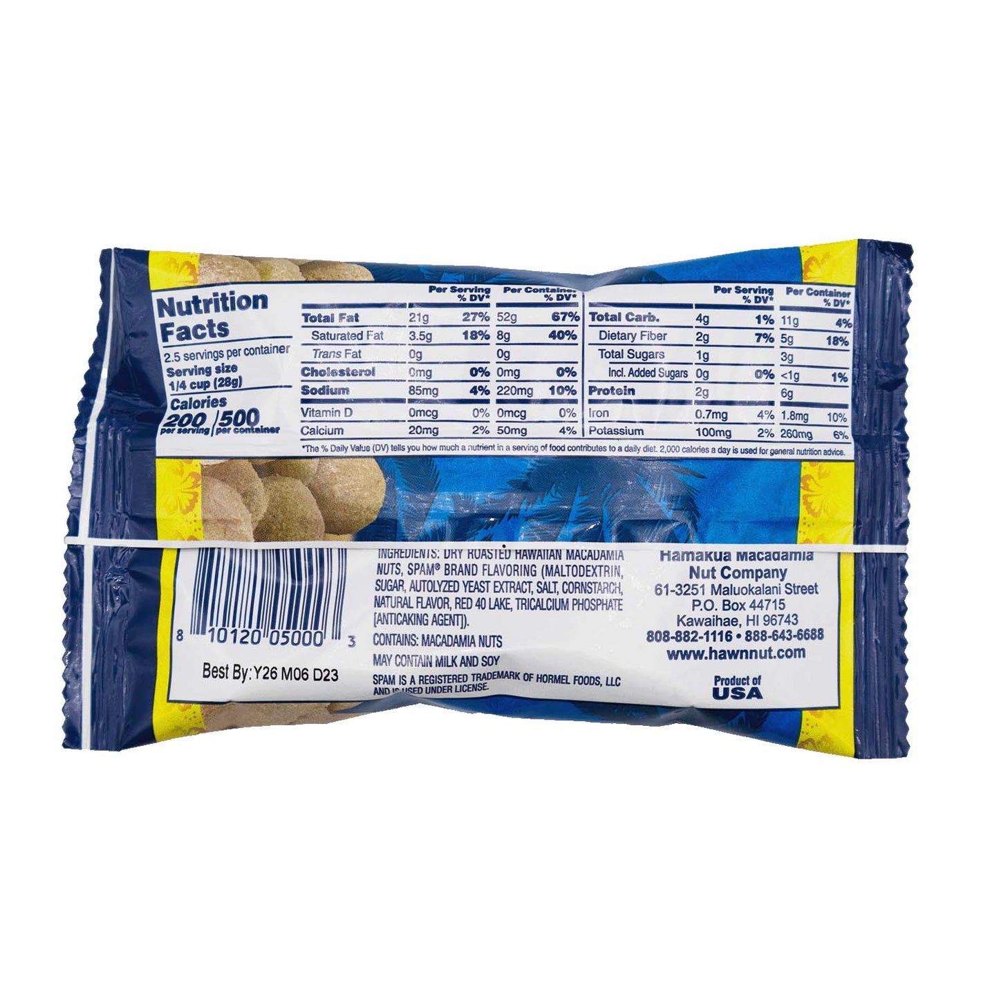 Spam Macadamia Nuts