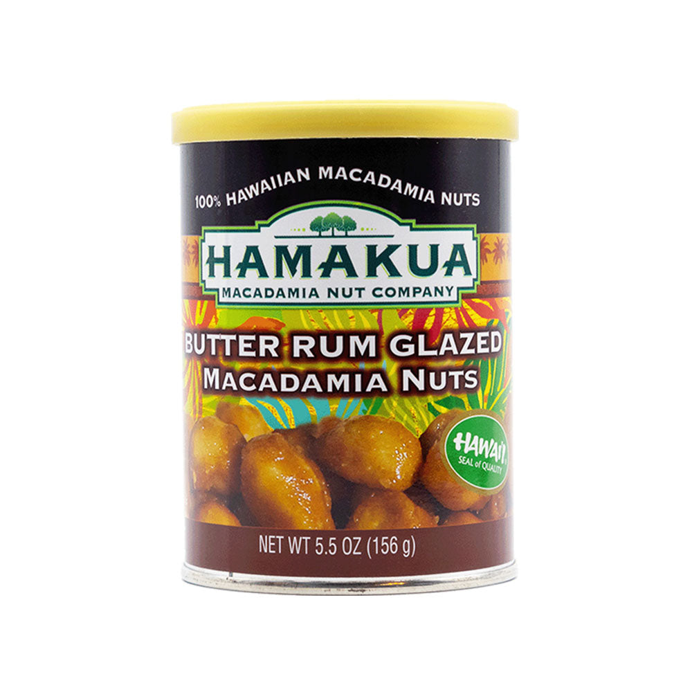 Butter Rum Glazed Macadamia Nuts
