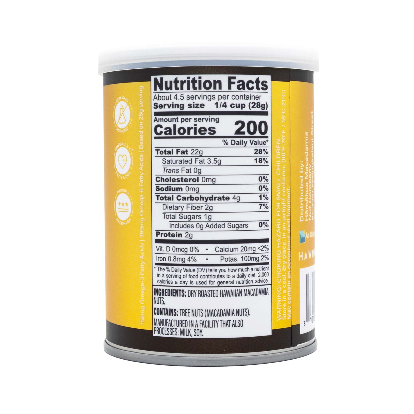 Unsalted Macadamia Nuts